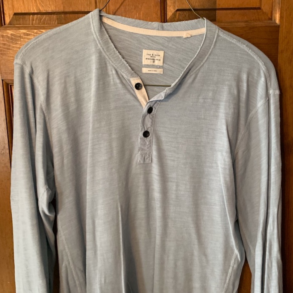 Rag & Bone Standard Issue Slub-Knit Basic Henley